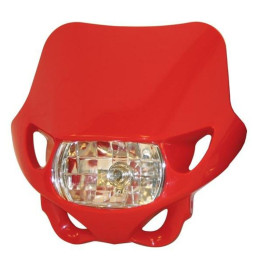 Plaque phare Bihr Enduro rouge 12V/35W | Oxmoto