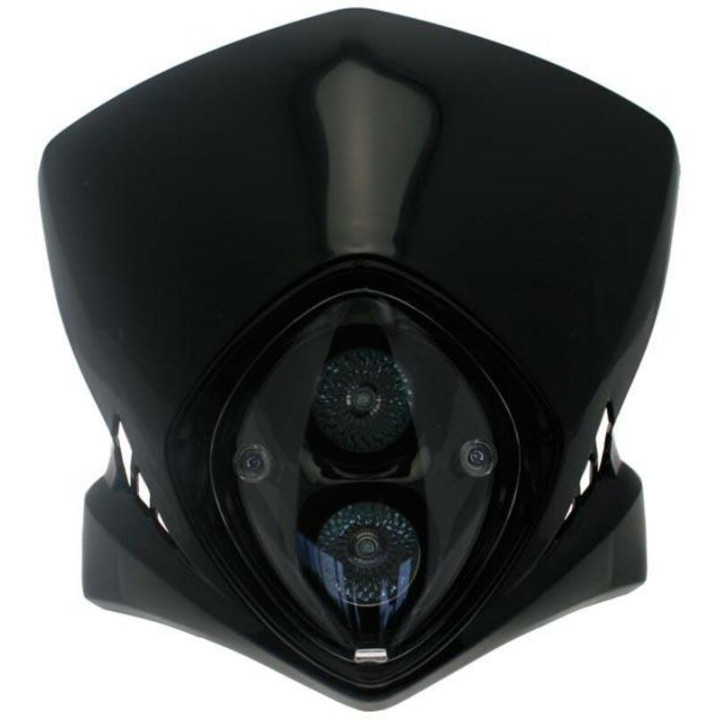 Plaque phare Bihr Viper noir | Oxmoto
