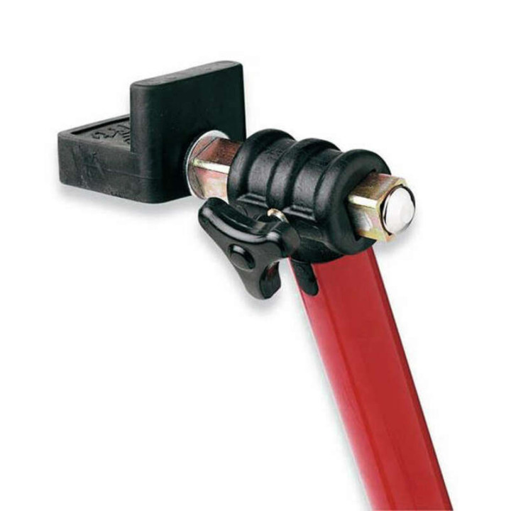 Béquille de stand arrière universelle BIKE LIFT rouge avec supports caoutchouc en "L"- RS-17