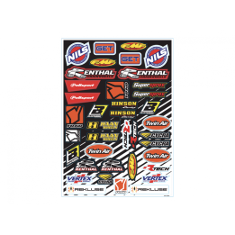 Planche de stickers Blackbird PVC | Oxmoto
