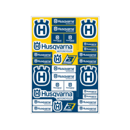 Planche de stickers Blackbird PVC - Husqvarna | Oxmoto