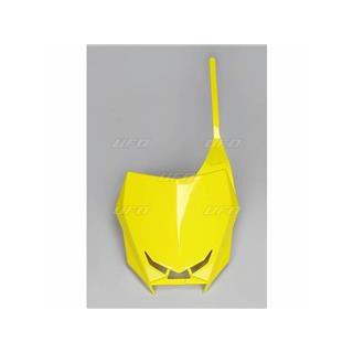 Plaque numéro frontale UFO jaune Suzuki RM-Z450 | Oxmoto