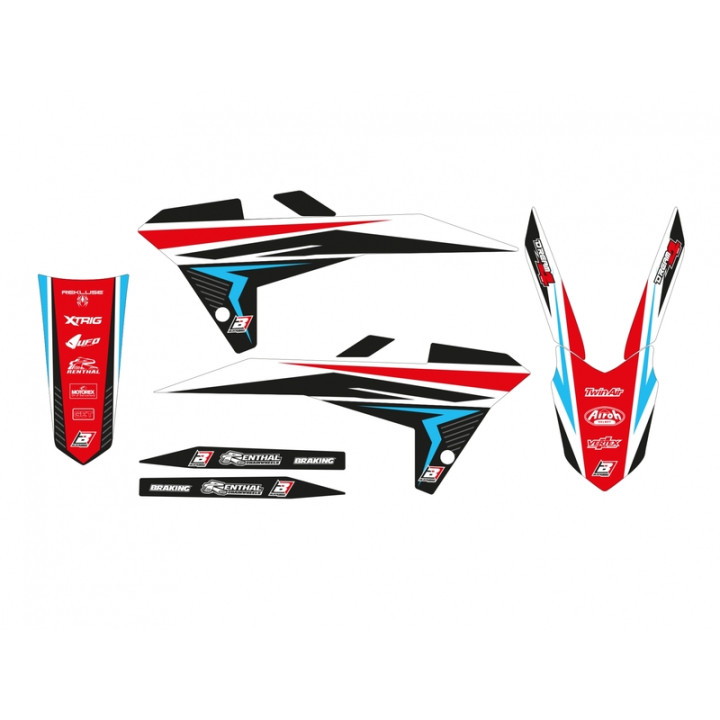 Kit déco Blackbird Dream Graphic 4 sherco END/SM | Oxmoto