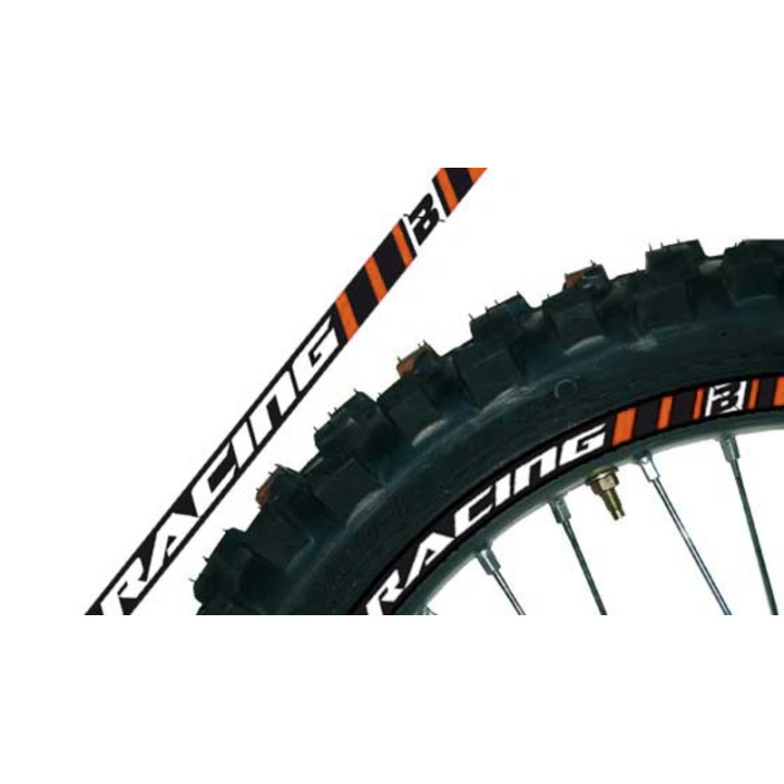 Déco de jante Blackbird orange universelle | Oxmoto
