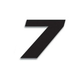 Numéro de course 7 Blackbird 20x25cm noir | Oxmoto