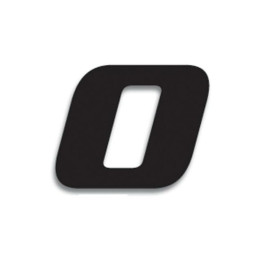 Numéro de course 0 Blackbird 20x25cm noir | Oxmoto