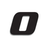 Numéro de course 0 Blackbird 20x25cm noir | Oxmoto