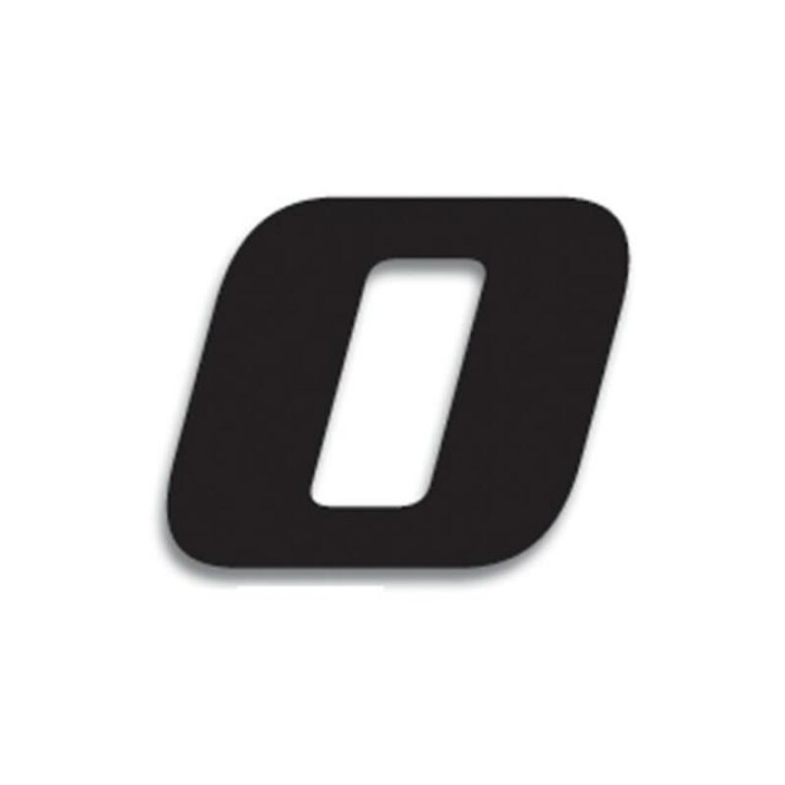 Numéro de course 0 Blackbird 20x25cm noir | Oxmoto