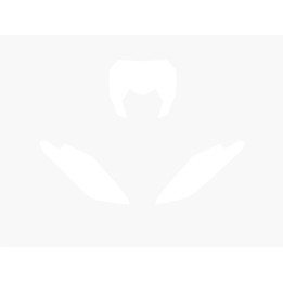 Fonds de plaque Blackbird blanc Fantic XE | Oxmoto
