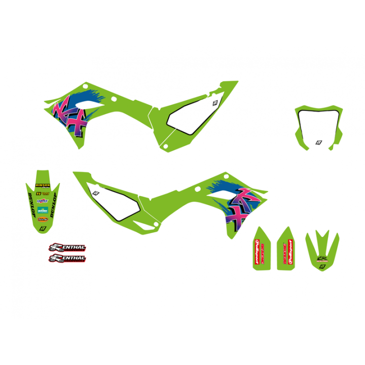 Kit déco Blackbird Retro Kawasaki | Oxmoto