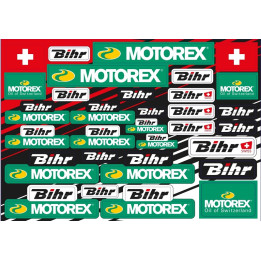 Planche d'autocollants Blackbird Motorex & Bihr | Oxmoto