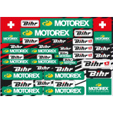 Planche d'autocollants Blackbird Motorex & Bihr | Oxmoto