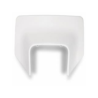 Plaque numéro frontale UFO Husqvarna blanc | Oxmoto