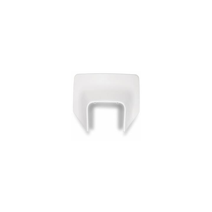 Plaque numéro frontale UFO Husqvarna blanc | Oxmoto