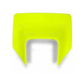 Plaque numéro frontale UFO Husqvarna jaune fluo | Oxmoto