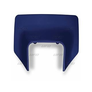 Plaque numéro frontale UFO Husqvarna bleu | Oxmoto