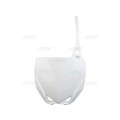 Plaque numéro frontale UFO blanc Yamaha YZ65 | Oxmoto