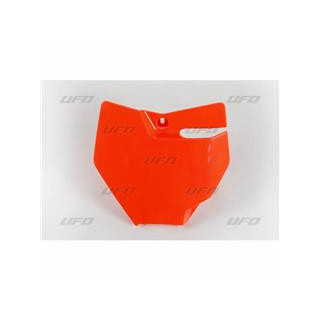 Plaque numéro frontale UFO orange fluo KTM sx85 | Oxmoto