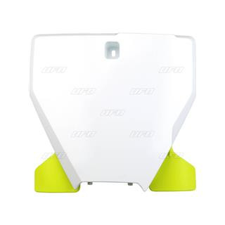 Plaque numéro frontale UFO blanc/jaune Husqvarna TC/FC