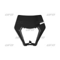 Plaque numéro frontale UFO noir KTM EXC/EXC-F | Oxmoto