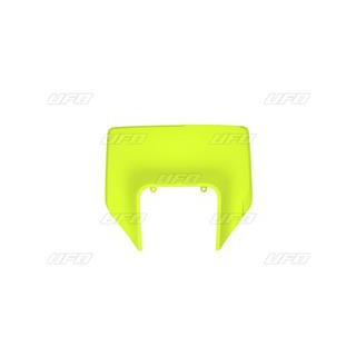 Plaque numéro frontale UFO jaune fluo Husqvarna FE/TE