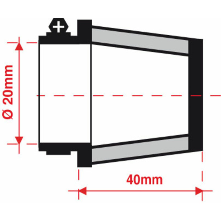Filtre de reniflard d'huile BMC Ø20mm - FBSA20-40 | Oxmoto