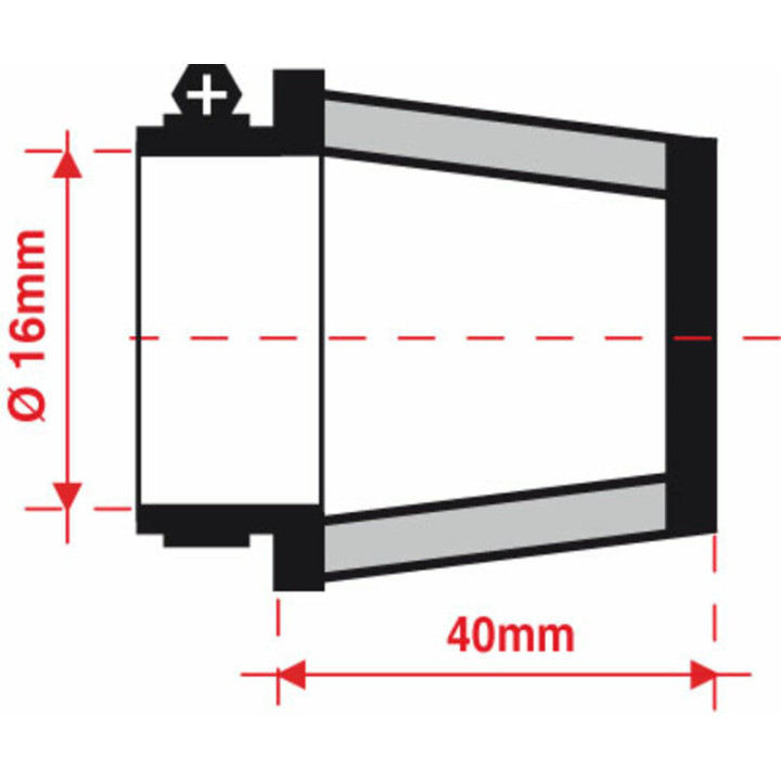 Filtre de reniflard d'huile BMC Ø16mm - FBSA16-40 | Oxmoto