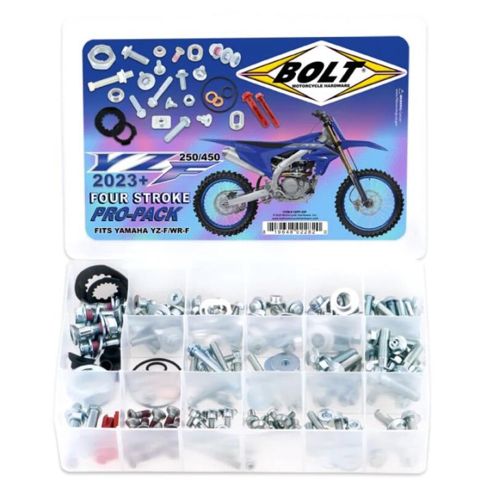 Kit visserie plastiques Bolt Pro Pack YZPP-23F | Oxmoto