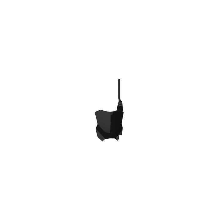 Plaque numéro frontale Polisport noir Kawasaki KX125/250