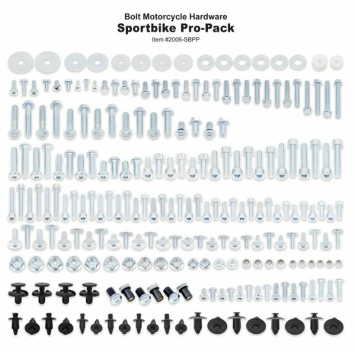 Pro Pack Sportbike Bolt pour sportives Honda/Kawasaki/Suzuki/Yamaha