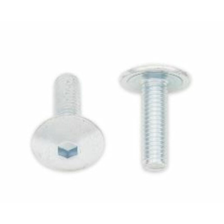 Vis tête bombée plate Bolt M6x1x20mm 10 pièces | Oxmoto
