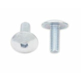 Vis tête bombée plate Bolt M6x1x16mm 10 pièces | Oxmoto
