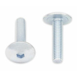 Vis tête bombée plate Bolt M6x1x25mm 10 pièces | Oxmoto