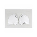 Plaques latérales UFO blanc Honda cr | Oxmoto