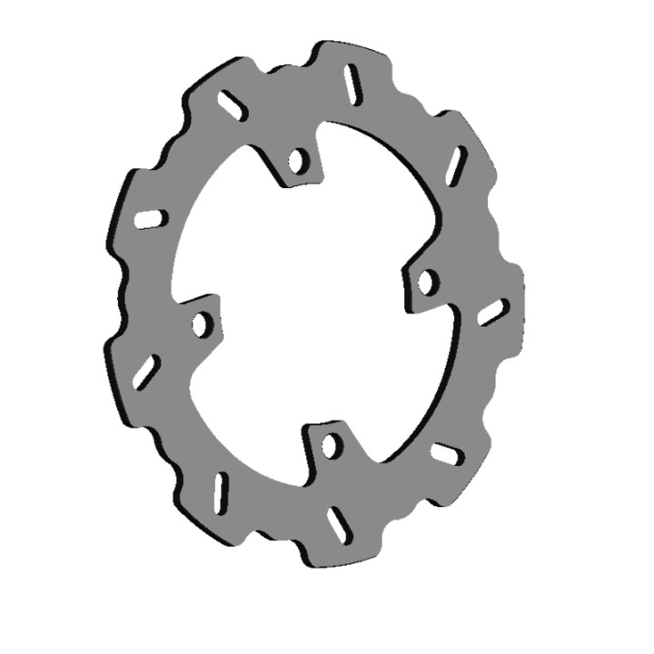 Disque de frein Braking pétale fixe WF7533 | Oxmoto