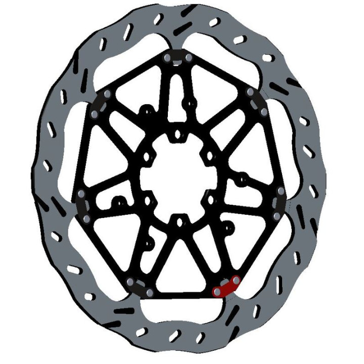 Disque de frein Braking Epta pétale flottant EP117L | Oxmoto