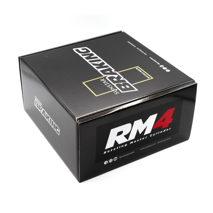 Kit maître-cylindre rotatif RM4 Braking - tuyau Kevlar noir Ø5 mm