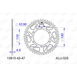 Couronne AFAM alu standard - 525 13815K-43 | Oxmoto