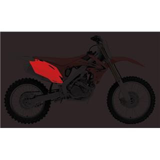 Plaques latérales UFO blanc Honda crf250r/450r 1086878003