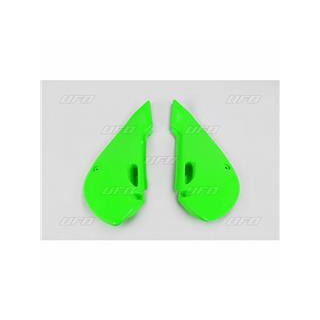 Plaques latérales UFO vert kx Kawasaki | Oxmoto