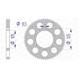 Couronne AFAM alu standard - 428 48200-58 | Oxmoto