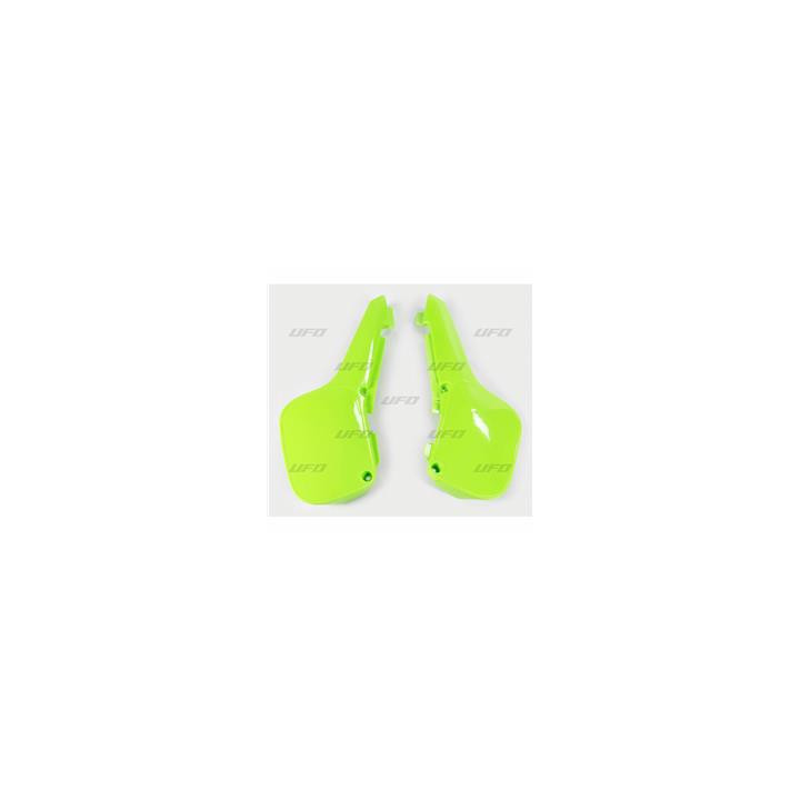 Plaques latérales UFO vert kx Kawasaki kx60 | Oxmoto
