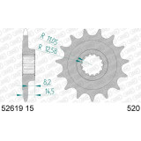 Kit chaîne AFAM 520XHR2 15/42-110 - couronne standard