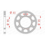 Kit chaîne AFAM 428R1 11/62-134 - couronne standard | Oxmoto