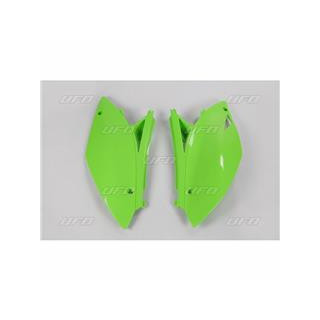 Plaques latérales UFO vert kx Kawasaki kx450f | Oxmoto