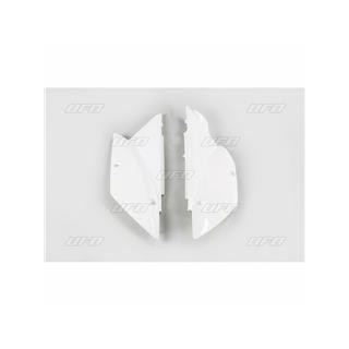 Plaques latérales UFO blanc Kawasaki klx110 | Oxmoto