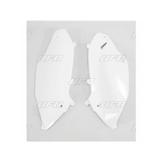Plaques latérales UFO blanc Kawasaki kx250f/450f | Oxmoto