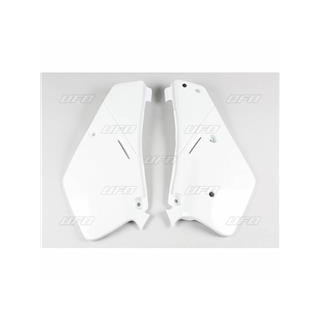 Plaques latérales UFO blanc Suzuki rm80 | Oxmoto