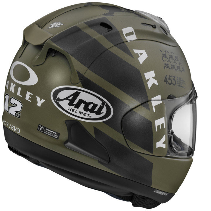 Casque Arai RX-7V EVO Maverick Oakley - Réplica | Oxmoto