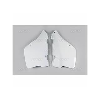 Plaques latérales UFO blanc Suzuki rm125 | Oxmoto
